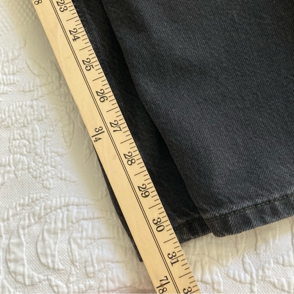 NWT Free People jeans crossroads blackout mid rise straight button fly - Picture 8 of 14